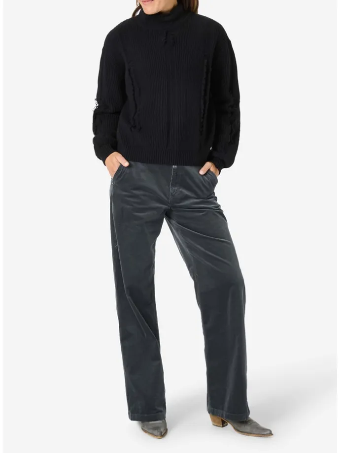 Cordhose in Schwarz