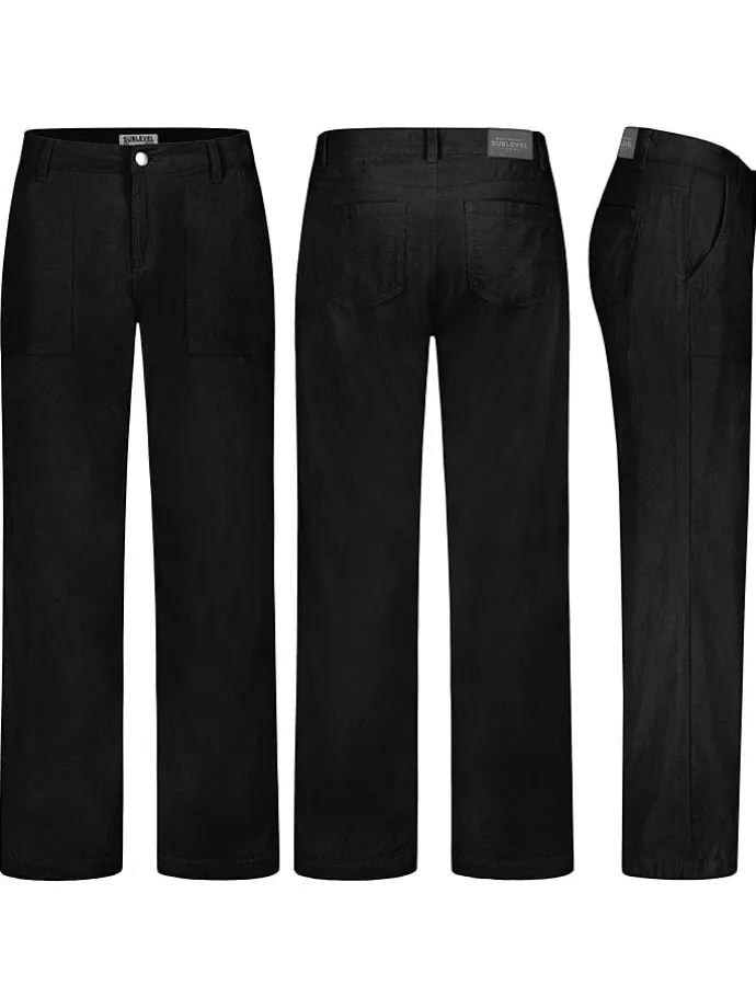 Cordhose in Schwarz