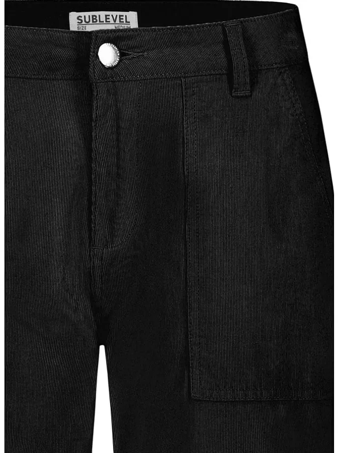Cordhose in Schwarz