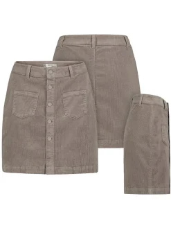 Cordrock in Taupe