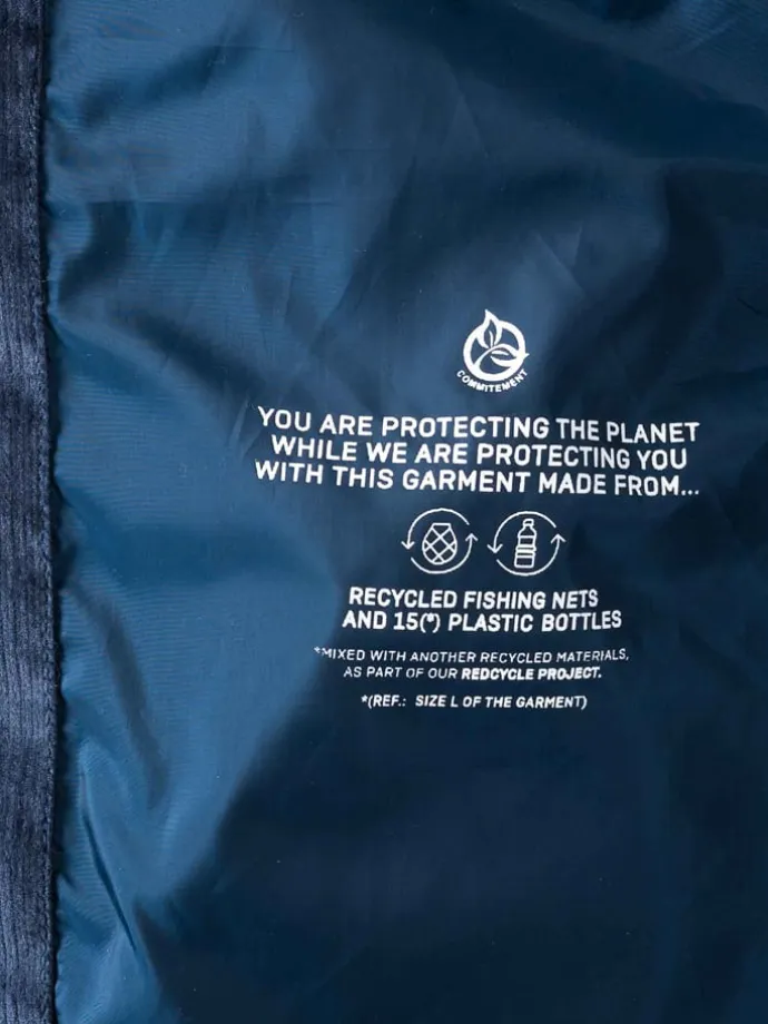 Cord-Steppjacke "New Earth" in Dunkelblau