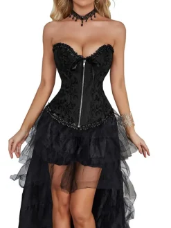 Corsage in Schwarz