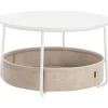 Couchtisch in Beige/ Weiß - (H)45 x Ø 75 cm
