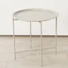 Couchtisch "Rocko" in Beige - (H)46 x Ø 46 cm