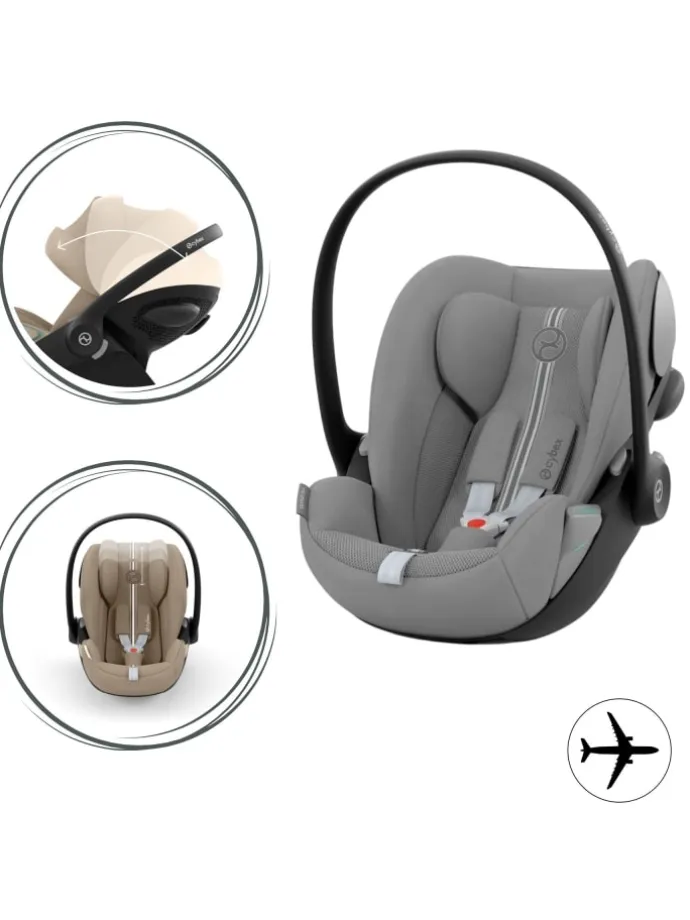 Cybex Cloud G i-Size Plus Babyschale Farbe: Stone Grey