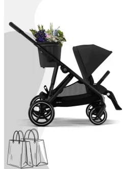 Cybex Gazelle S Kinderwagen - Farbe: Moon Black / Gestell Black