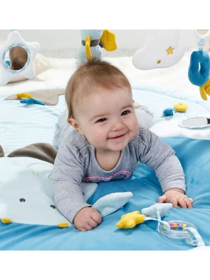 3D Activity-Decke - Little Castle in blau