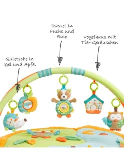 3D Activity-Decke Sleeping Forest in bunt