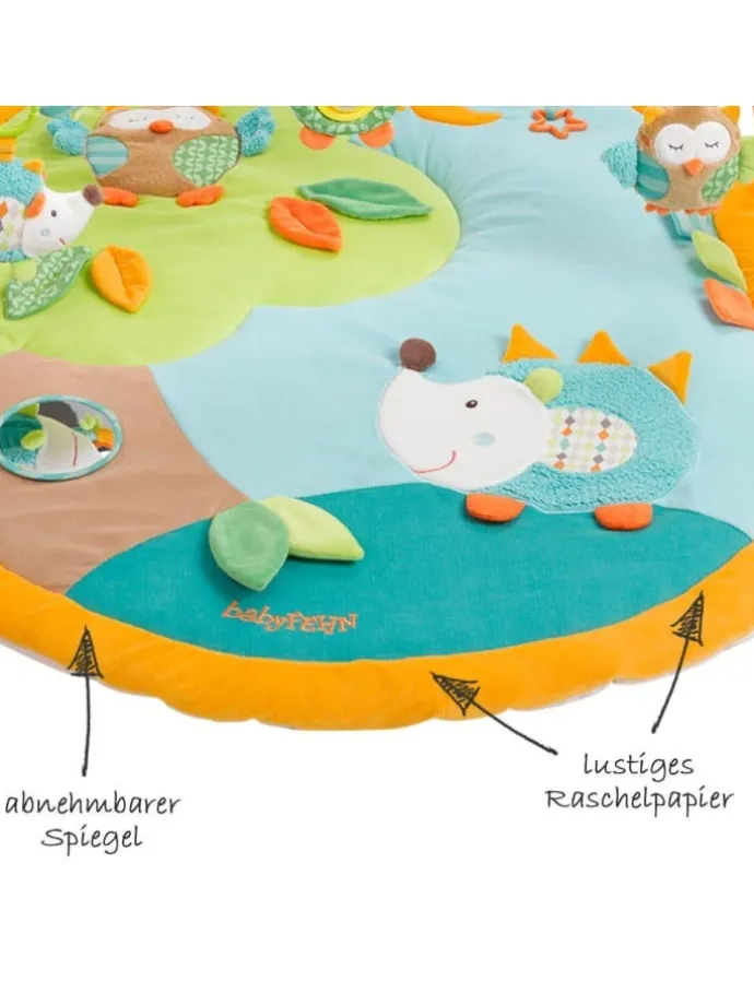 3D Activity-Decke Sleeping Forest in bunt