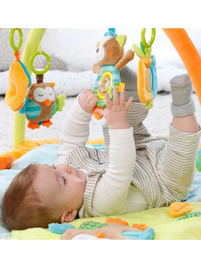 3D Activity-Decke Sleeping Forest in bunt