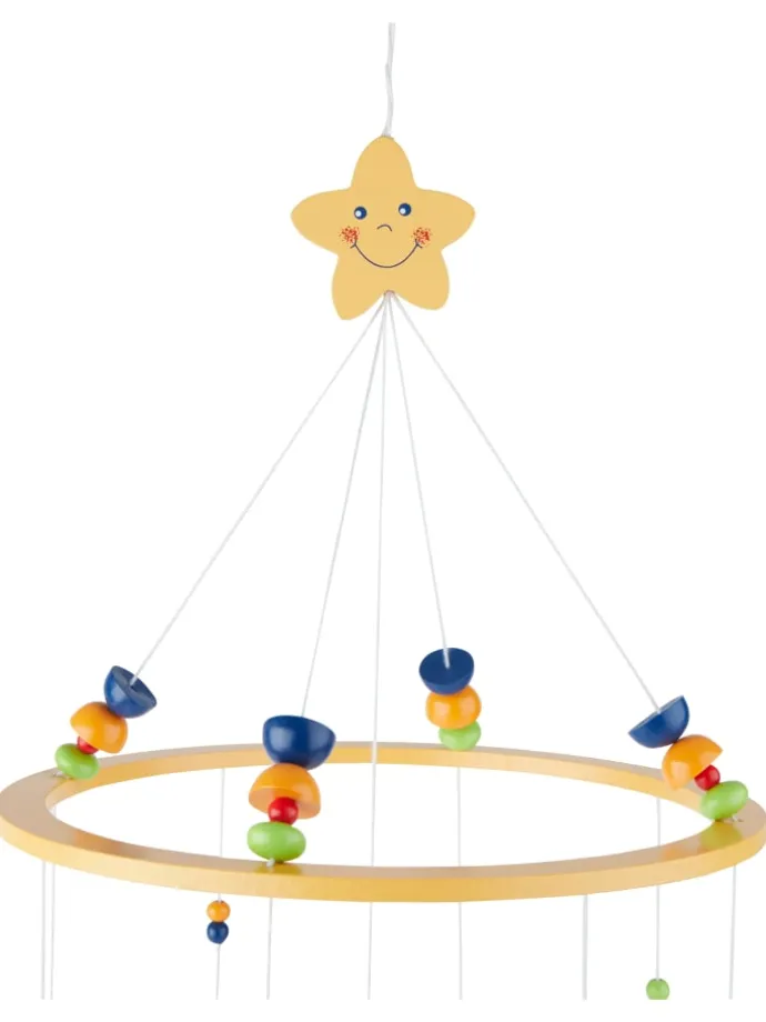 3D Baby Mobile Schaf Betty Holz - ab Geburt in Gelb
