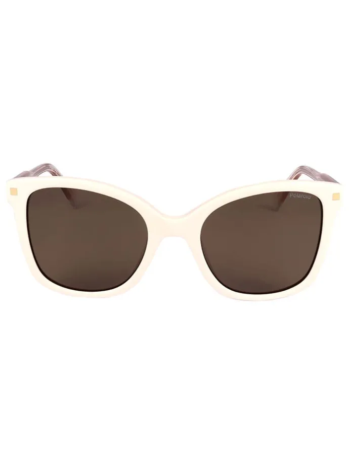 Damen-Sonnenbrille in Beige/ Braun