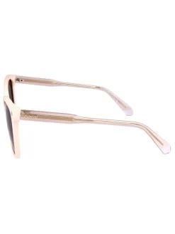 Damen-Sonnenbrille in Beige/ Braun