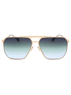 Damen-Sonnenbrille in Blau/ Gold