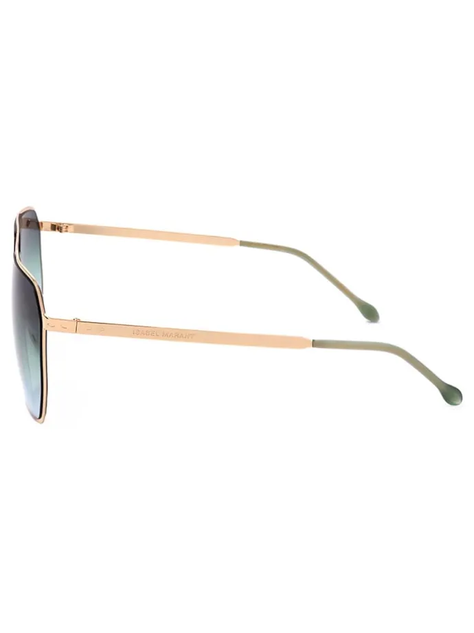 Damen-Sonnenbrille in Blau/ Gold