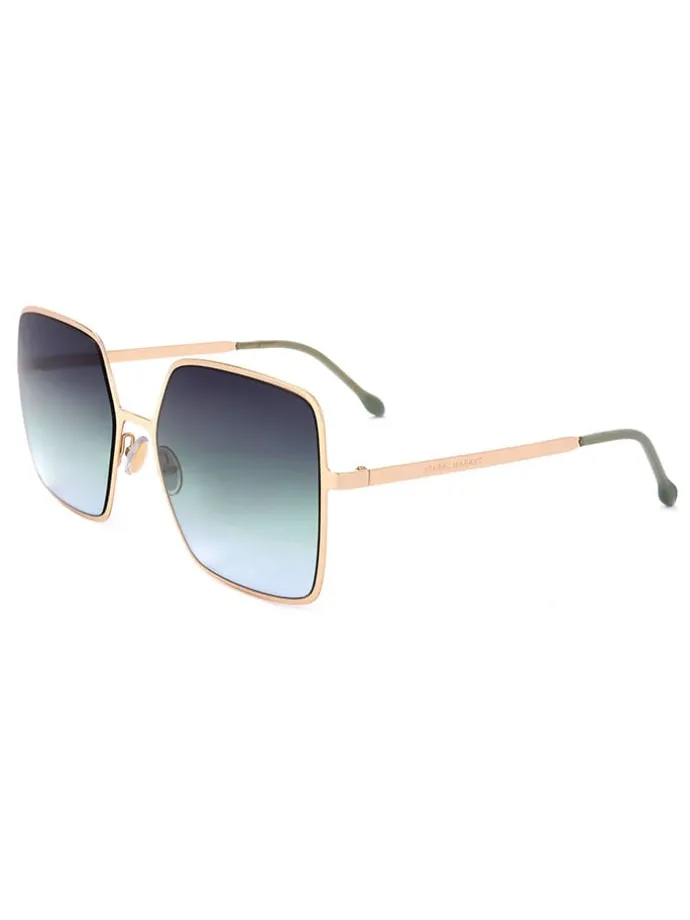 Damen-Sonnenbrille in Gold/ Hellblau