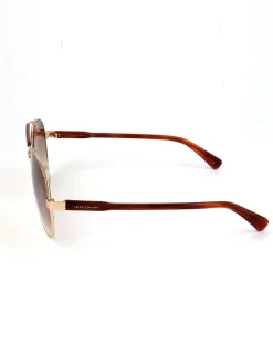 Damen-Sonnenbrille in Gold/ Hellbraun