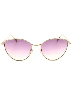 Damen-Sonnenbrille in Gold/ Rosa
