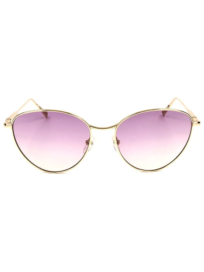 Damen-Sonnenbrille in Gold/ Rosa