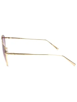 Damen-Sonnenbrille in Gold/ Rosa