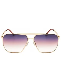 Damen-Sonnenbrille in Lila/ Gold