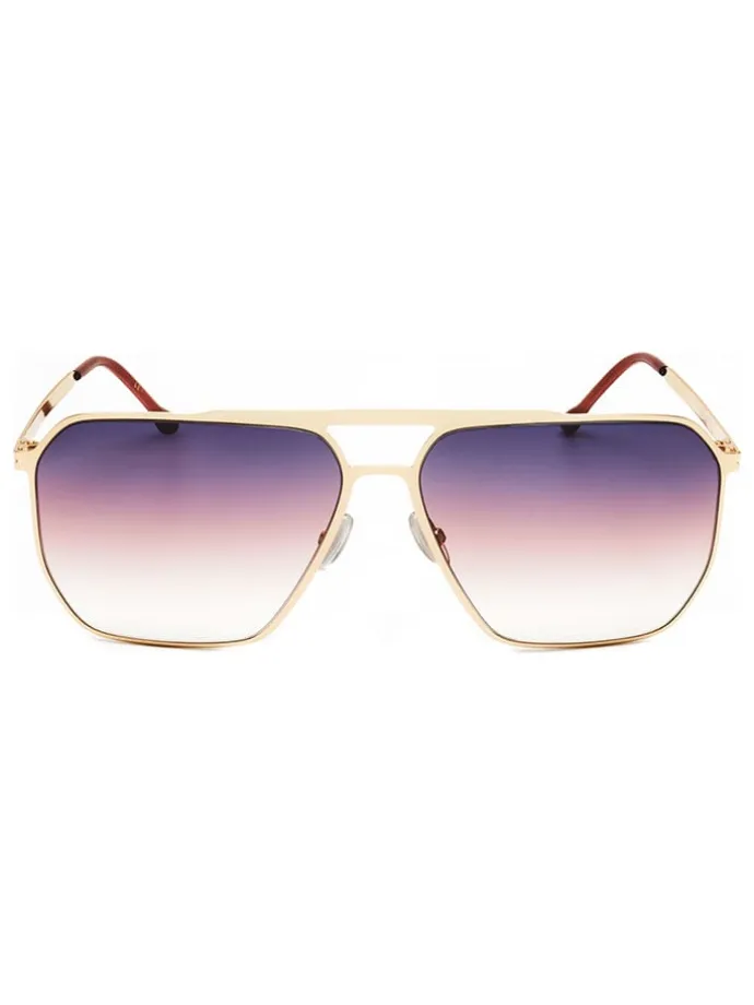 Damen-Sonnenbrille in Lila/ Gold