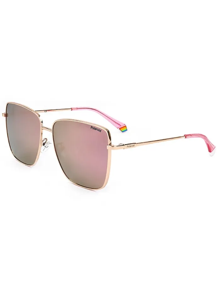 Damen-Sonnenbrille in Roségold/ Rosa