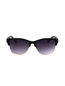Damen-Sonnenbrille in Schwarz-Gold/ Lila