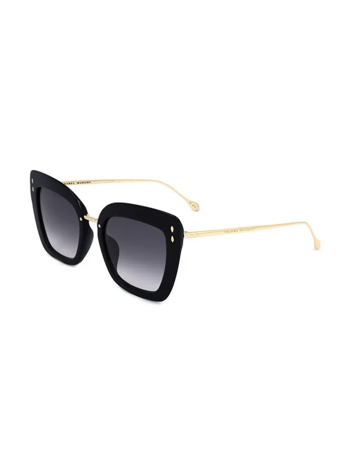 Damen-Sonnenbrille in Schwarz-Gold/ Dunkelblau
