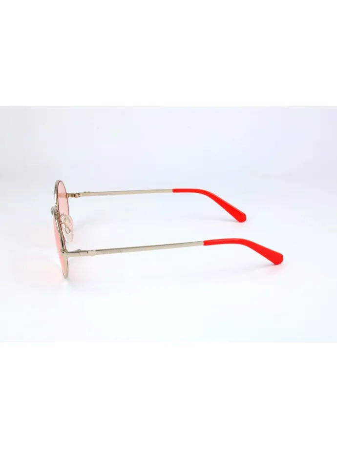 Damen-Sonnenbrille in Silber/ Rosa