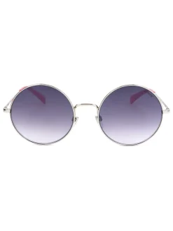 Damen-Sonnenbrille in Silber-Pink/ Blau