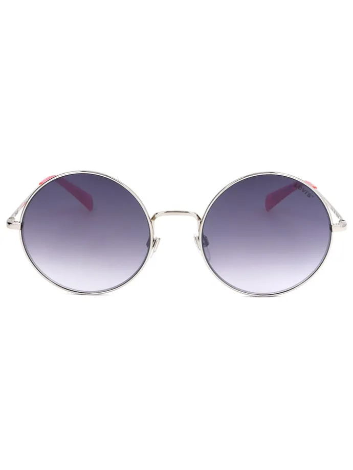 Damen-Sonnenbrille in Silber-Pink/ Blau