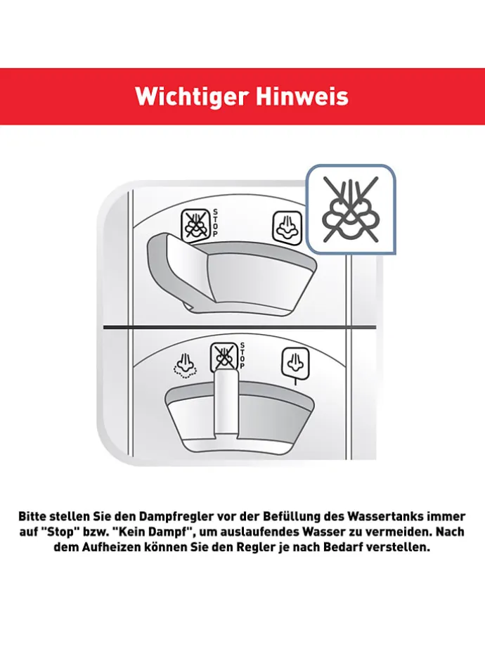 Dampfbügeleisen Easygliss Plus - FV5736E0" in Blau/ Weiß