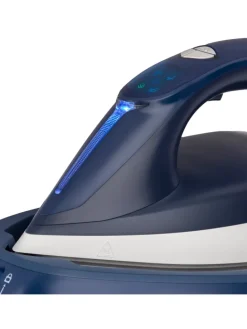 Dampfbügelstation V7 Blau und Weiß