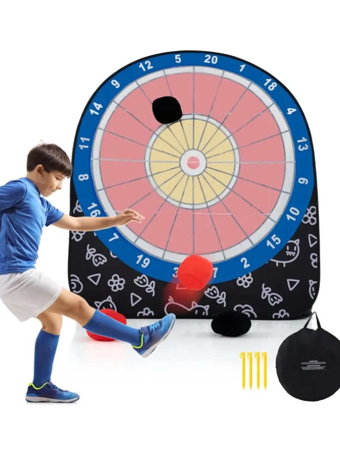 Dart Wurfspiel Set Kinder 145cm in Schwarz