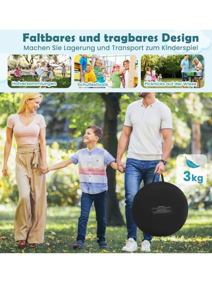 Dart Wurfspiel Set Kinder 145cm in Schwarz