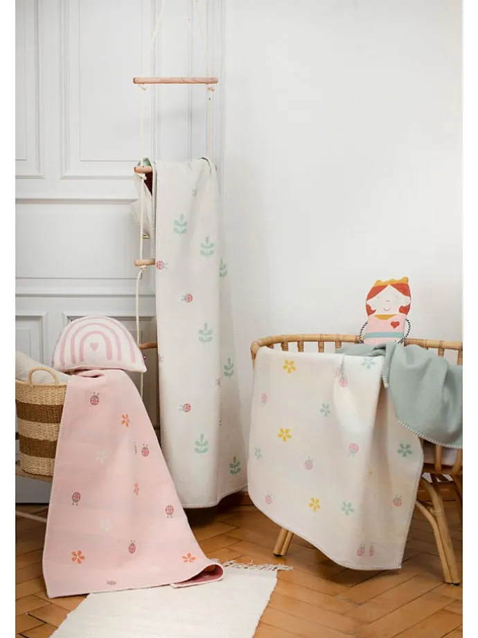 Decke "Lena - Käfer" in Creme