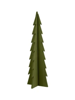 Deko Tannenbaum stehend aus Holz in grün