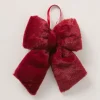 Dekoanhänger "Bowy" in Dunkelrot - (H)6,5 cm