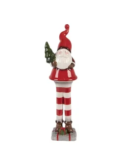 Dekofigur "Weihnachtsmann" in Rot/ Weiß - (H)30 cm