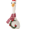 Dekohänger ''Arlo'' in Weiß/ Rot - (L)22 cm