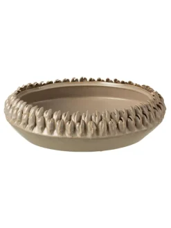 Dekoschale in Grau - (H)10 x Ø 36,5 cm