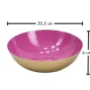 Dekoschale "Naledi" in Pink/ Gold - Ø 16,5 cm