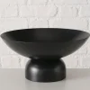 Dekoschale "Pamela" in Schwarz - (H)12,5 x Ø 25 cm