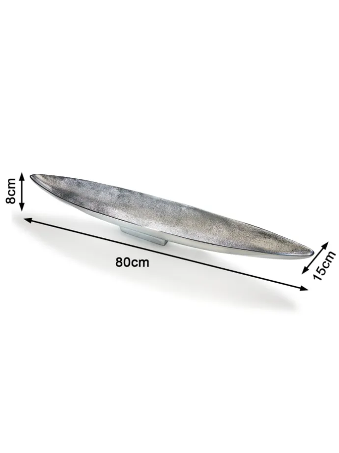 Dekoschale SILVBOAT80 in Silber