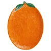 Deko-Teller ORANGE in Dunkelorange