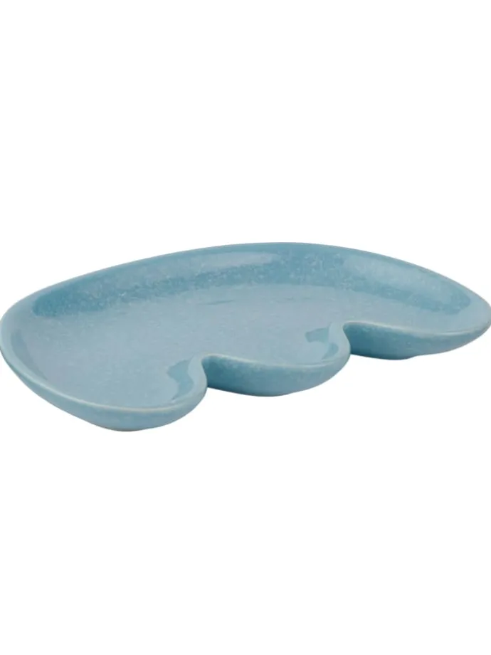 Deko-Teller ORGANICS in Blau