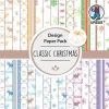 Design Paper Pack, Classic Christmas, 190g, 15x15cm, 30 Blatt - ab 3 Jahren