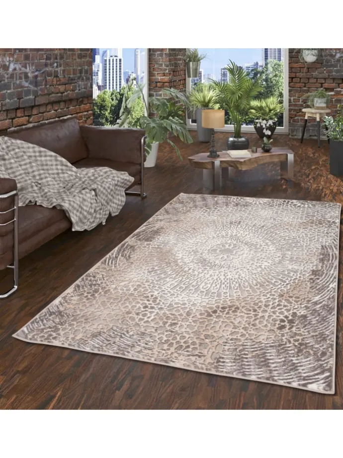 Designer Teppich Tawira Vintage Klassik in Beige