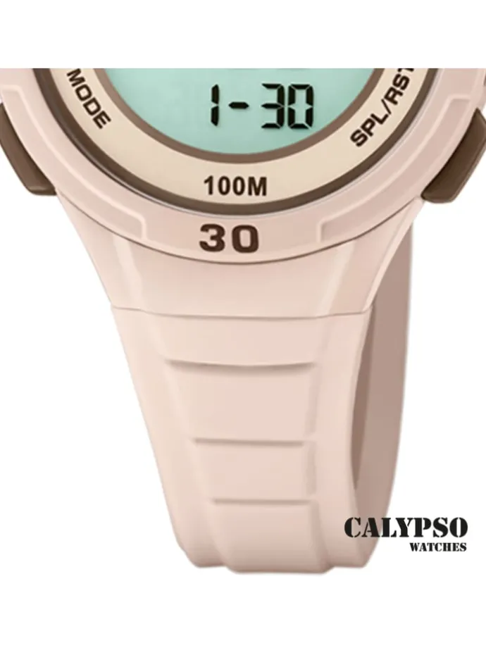 Digital-Armbanduhr Calypso Junior rosa mittel (ca. 35mm)